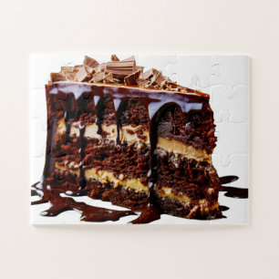 SlipperyJoe's decadente meerlagige chocoladetaart Legpuzzel