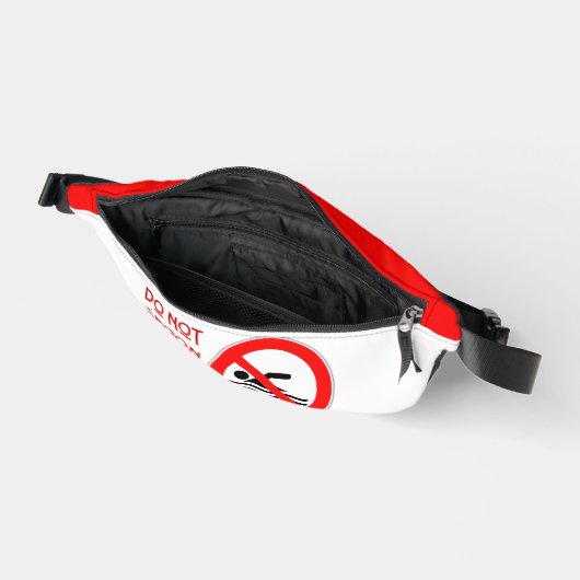 SlipperyJoe's Do Not Spoon Bacon rode waarschuwend Heuptasje (Open)