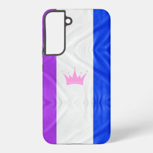 SlipperyJoe's dragcultuur trots vlag paarse geest Samsung Galaxy Hoesje