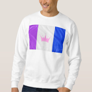SlipperyJoe's dragcultuur trots vlag paarse geest Trui