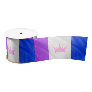SlipperyJoe's dragcultuur trotsvlag paarse geest Satijnen Lint