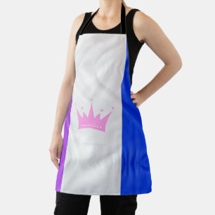 SlipperyJoe's dragcultuur trotsvlag paarse geest Schort