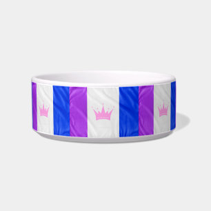 SlipperyJoe's dragcultuur trotsvlag paarse geest Voerbakje
