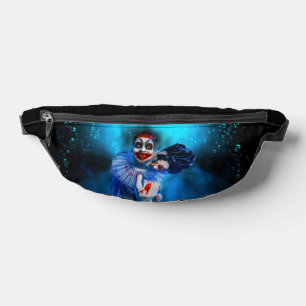 SlipperyJoe's dreigende clown Happy Halloween rood Heuptasje