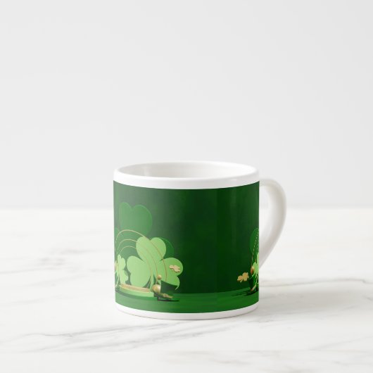 SlipperyJoe's drie-bladklaver uit Saint Patrick's Espresso Kop (Voorkant rechts)