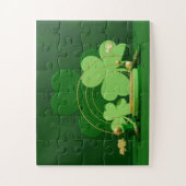 SlipperyJoe's drie-bladklaver uit Saint Patrick's  Legpuzzel (Verticaal)