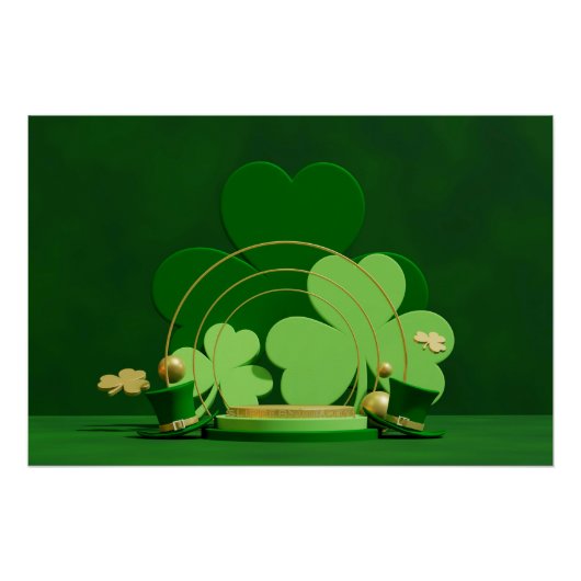 SlipperyJoe's drie-bladklaver uit Saint Patrick's Perfect Poster (Voorkant)