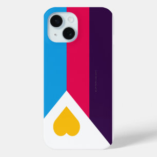SlipperyJoe's driekleurige polyamorie trotsvlag dr iPhone 15 Case