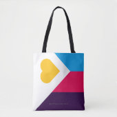 SlipperyJoe's driekleurige polyamorie trotsvlag dr Tote Bag (Voorkant)