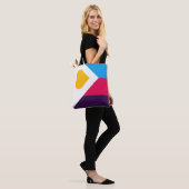 SlipperyJoe's driekleurige polyamorie trotsvlag dr Tote Bag (Op model)