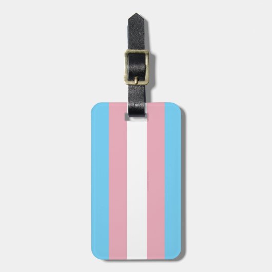 SlipperyJoe's driesporenpride vlag diversiteitspro Bagagelabel (Voorkant verticaal)