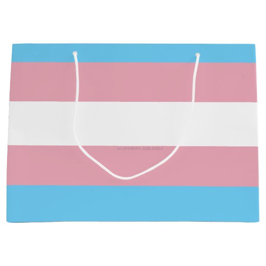 SlipperyJoe's driesporenpride vlag diversiteitspro Groot Cadeauzakje (Voorkant)