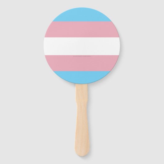 SlipperyJoe's driesporenpride vlag diversiteitspro Handwaaier (Achterkant)