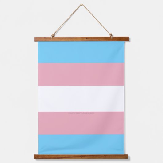 SlipperyJoe's driesporenpride vlag diversiteitspro Hangend Wandkleed (Voorkant)