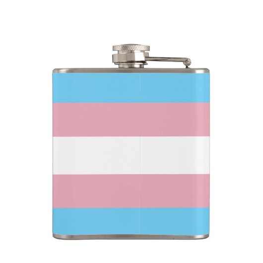 SlipperyJoe's driesporenpride vlag diversiteitspro Heupfles (Achterkant)