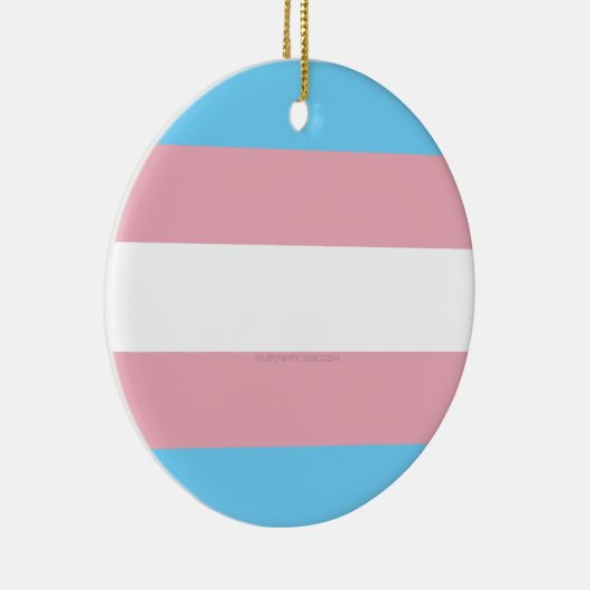 SlipperyJoe's driesporenpride vlag diversiteitspro Keramisch Ornament (Rechts)