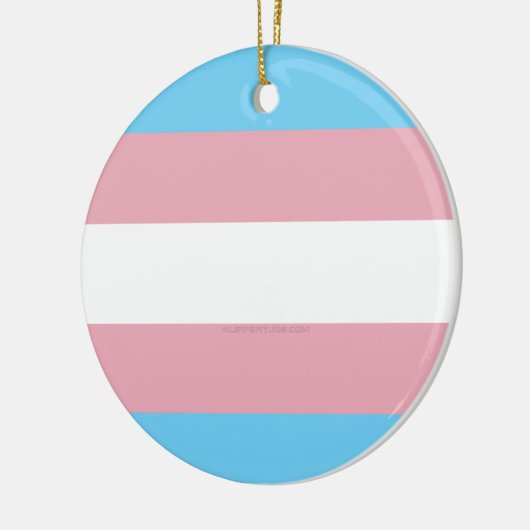 SlipperyJoe's driesporenpride vlag diversiteitspro Keramisch Ornament (Links)