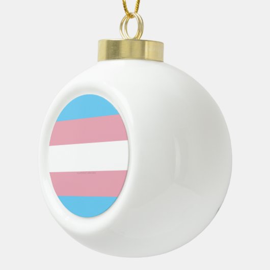 SlipperyJoe's driesporenpride vlag diversiteitspro Keramische Bal Ornament (Rechts)