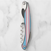 SlipperyJoe's driesporenpride vlag diversiteitspro Kurkentrekker (Voorkant)