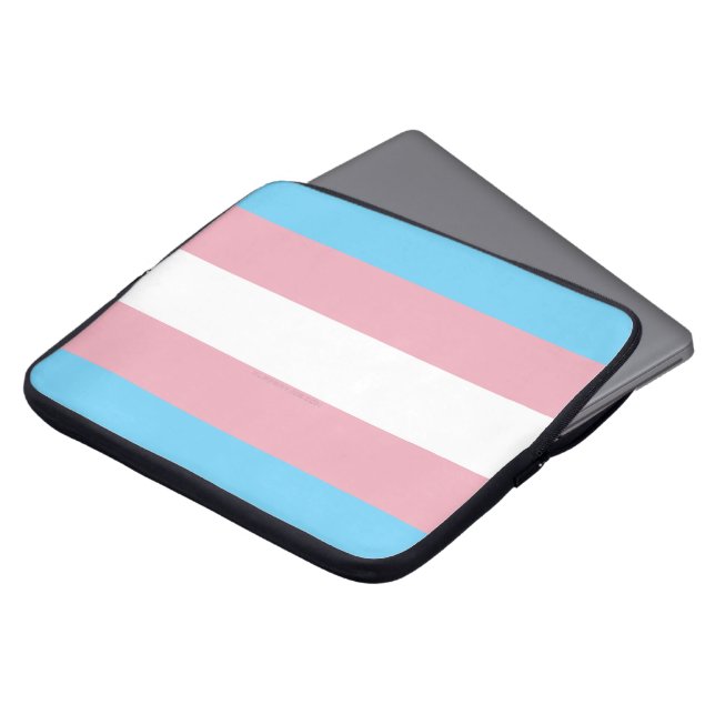 SlipperyJoe's driesporenpride vlag diversiteitspro Laptop Sleeve (Voorkant top)