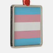 SlipperyJoe's driesporenpride vlag diversiteitspro Metalen Ornament (Rechts)