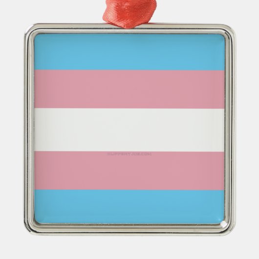 SlipperyJoe's driesporenpride vlag diversiteitspro Metalen Ornament (Voorkant)