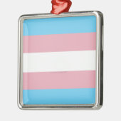 SlipperyJoe's driesporenpride vlag diversiteitspro Metalen Ornament (Links)