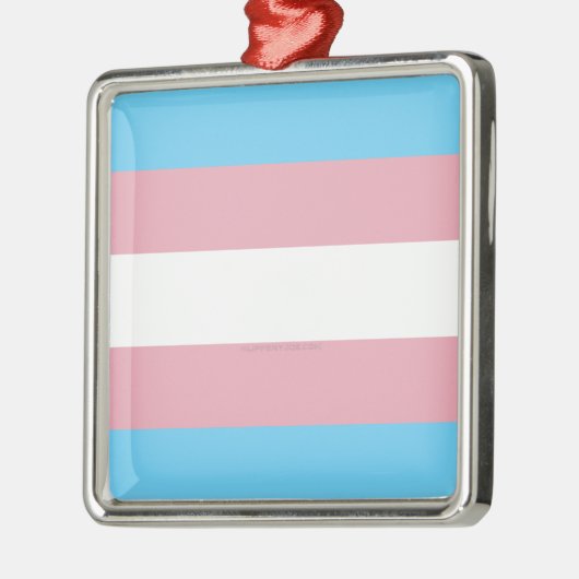 SlipperyJoe's driesporenpride vlag diversiteitspro Metalen Ornament (Links)