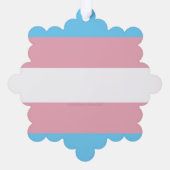 SlipperyJoe's driesporenpride vlag diversiteitspro Ornament Kaart (Achterkant)