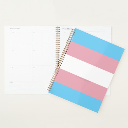 SlipperyJoe's driesporenpride vlag diversiteitspro Planner (Display)