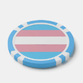 SlipperyJoe's driesporenpride vlag diversiteitspro Poker Chips (Enkel)