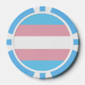 SlipperyJoe's driesporenpride vlag diversiteitspro Poker Chips (Voorkant)