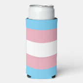 SlipperyJoe's driesporenpride vlag diversiteitspro Seltzer Blikjeskoeler (Seltzer Voorkant)