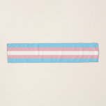 SlipperyJoe's driesporenpride vlag diversiteitspro Sjaal<br><div class="desc">SlipperyJoe's driesporenpride vlag diversiteit licht blauw wit roze streept genderidentiteit overgang artistieke geschenken LGBTQIA</div>