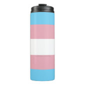 SlipperyJoe's driesporenpride vlag diversiteitspro Thermosbeker (Voorkant)