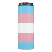 SlipperyJoe's driesporenpride vlag diversiteitspro Thermosbeker (Achterkant)