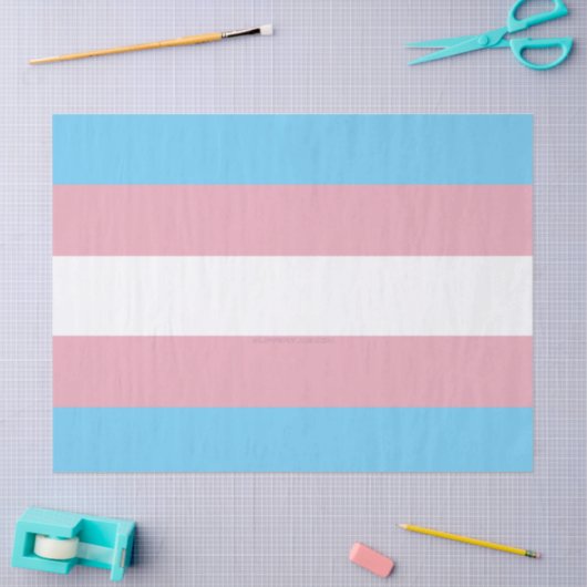 SlipperyJoe's driesporenpride vlag diversiteitspro Tissuepapier (Craft)