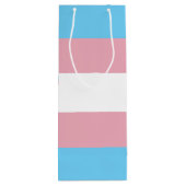 SlipperyJoe's driesporenpride vlag diversiteitspro Wijn Cadeautas (Achterkant)