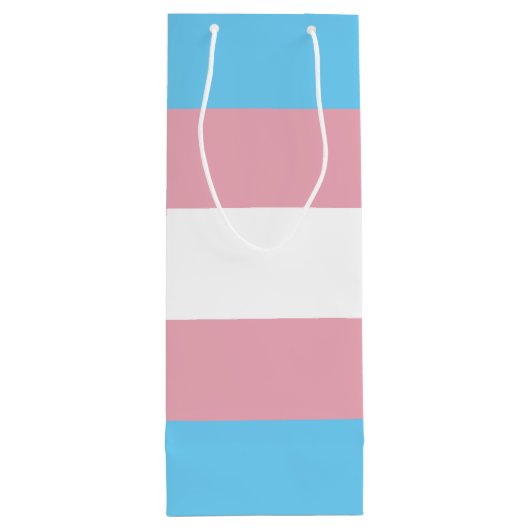 SlipperyJoe's driesporenpride vlag diversiteitspro Wijn Cadeautas (Achterkant)