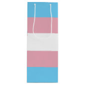 SlipperyJoe's driesporenpride vlag diversiteitspro Wijn Cadeautas (Voorkant)