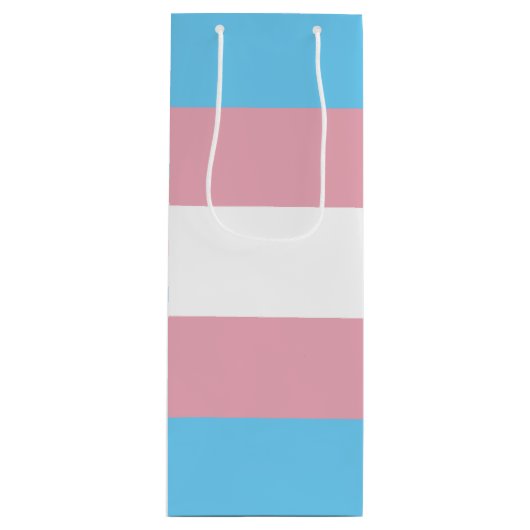 SlipperyJoe's driesporenpride vlag diversiteitspro Wijn Cadeautas (Voorkant)