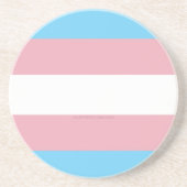 SlipperyJoe's driesporenpride vlag diversiteitspro Zandsteen Onderzetter (Voorkant)