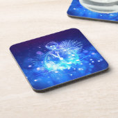 SlipperyJoe's electric thrill New Year’s Eve clock Bier Onderzetter (Linkerzijde)