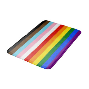 SlipperyJoe's Eleven Stripe Pride Flag combineert Badmat