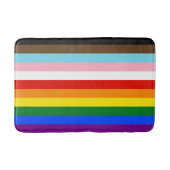 SlipperyJoe's Eleven Stripe Pride Flag combineert Badmat (Voorkant)