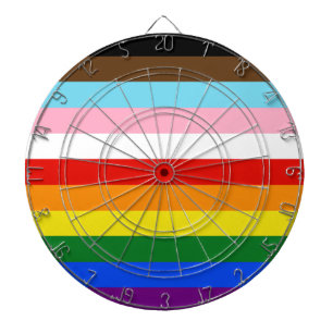 SlipperyJoe's Eleven Stripe Pride Flag combineert Dartbord