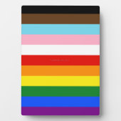 SlipperyJoe's Eleven Stripe Pride Flag combineert Fotoplaat (voorkant)