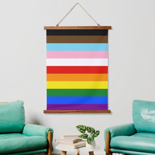 SlipperyJoe's Eleven Stripe Pride Flag combineert Hangend Wandkleed (Woonkamer)