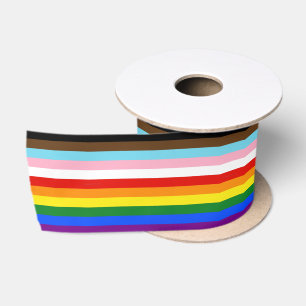 SlipperyJoe's Eleven Stripe Pride-vlag combineert Satijnen Lint