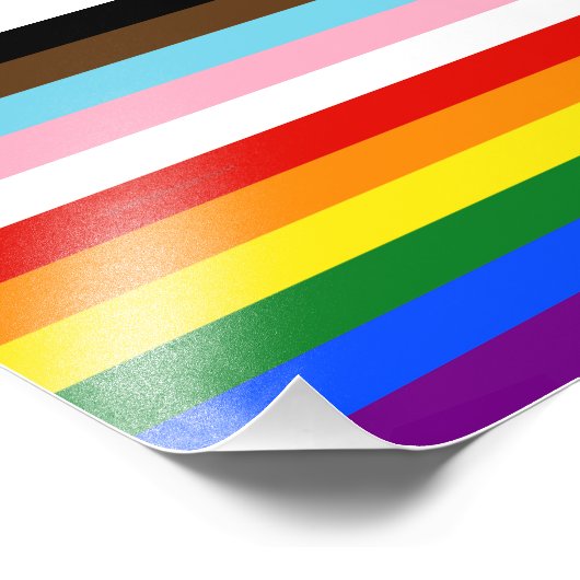 SlipperyJoe's Elf Stripe Pride-vlag combineert Phi Foto Afdruk (Hoek)